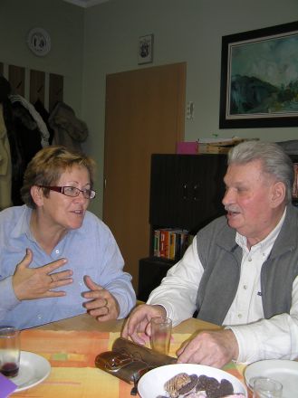 "Karpatenblatt" är Karpattyska föreningens månadstidning och ges ut i Poprad. Libuša Tokarčíková och Peter Recktenwald.